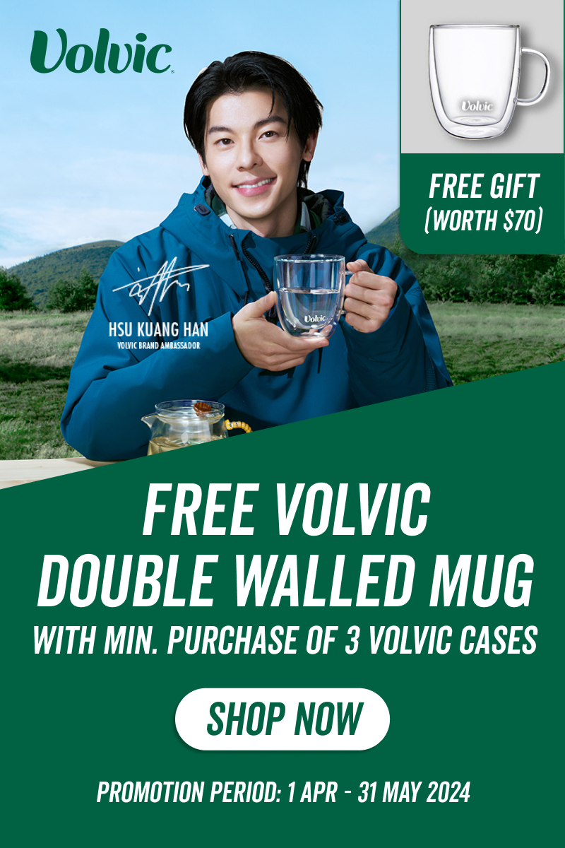 Free Volvic Double walled mug for HOD members